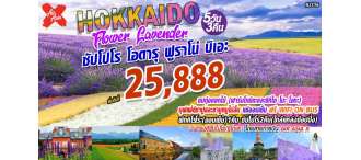 XJ116 HOKKAIDO FLOWER LAVENDER ซัปโปโร โอตารุ ฟูราโน่ บิเอะ 5D3N 0