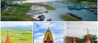 ท่องเที่ยวกาญจนบุรี - สังขละบุรี - สะพานมอญ - วัดวังก์วิเวการาม 3 วัน 2 คืน ด้วยรถตู้ปรับอากาศวีไอพี 0