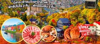 ฮอกไกโด HOKKAIDO HAKODATE JOZANKEI 6D 4N โดยสายการบินไทย [TG]