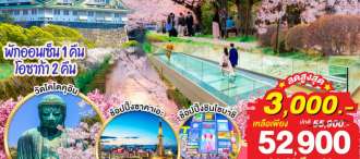 โตเกียว ฟูจิ ฮาโกเน่ โอซาก้า TOKYO FUJI HAKONE OSAKA SAKURA 6D 4N โดยสายการบินไทย [TG] 0